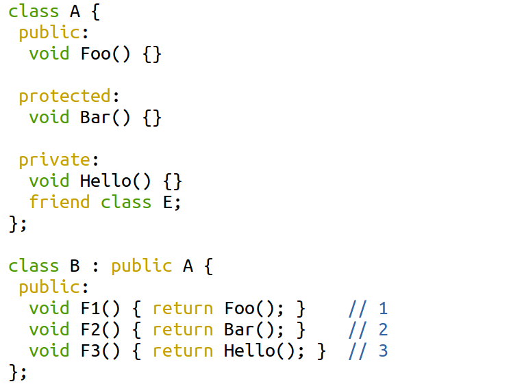 screenshot d'un code à examiner: colonne de gauche