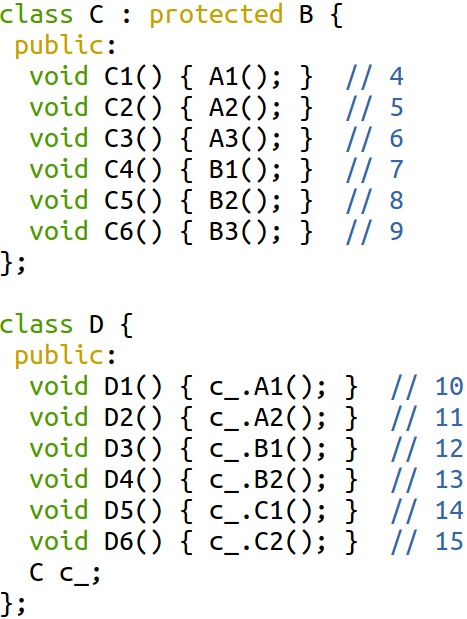 screenshot d'un code à examiner: colonne de droite